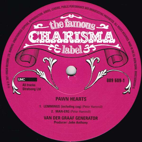 Van Der Graaf Generator – Pawn Hearts LP